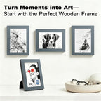 RPJC 5x7 Picture Frames Made of Solid Wood High Definition Glass - Image 2