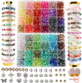 XJRLUK Glass Beads Bracelet Making Kit, Crystal Glass Round Beads Friendship by XJRLUK