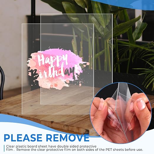 TKOnline 7 PCS Plexiglass Sheets, Invitations, Poster Frames Plastic Board - Image 5