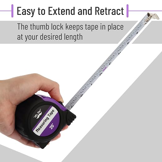 Mr. Pen- Retractable Tape Measure 25 ft, Easy Read | Steel Retractable - Image 5