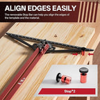 Stair Tread Template Tool, Precision Angle Length Depth Measuring Gauge Tool - Image 3
