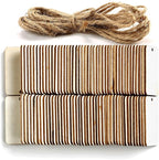 115 Pcs Unfinished Wood Pieces Rectangle-Shaped, HOOMBOOM 2 x 1.3 inch Light - Image 6