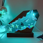 Humpback Whale Ocean Resin Lamp, Handmade Resin Night Light - Image 7