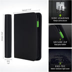 Vault X 4 Pocket Zip Binder, 160 Cards, Exo-Tec Material, 20 Side-Loading Pages - Image 2