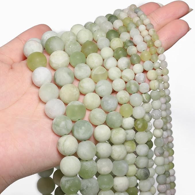 48pcs Natural Matte Grape Gemstone Beads，8mm Frosted Round Loose Stone Beads - Image 3