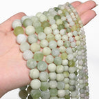 48pcs Natural Matte Grape Gemstone Beads，8mm Frosted Round Loose Stone Beads - Image 3
