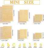 12 Pcs Mini Alphabet Number Stickers - Image 2