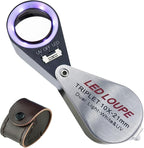 10x Foldable Pocket Magnifier Loupe by TEKCOPLUS