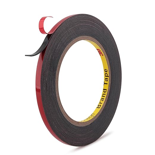 3M Automotive Acrylic Plus Tape, 0.24" x 18Ft, Dark Gray | Double Sided Tape by AdhesiveTapeAppliedtoLife