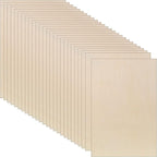 Vicenpal 24 Pcs Basswood Sheets 3 mm Plywood Sheets Unfinished Wood by Vicenpal