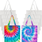Silkfly Cotton Tote Bags Bulk for Tie Dying Bohemia Tie Dye Blank Grocery by Silkfly