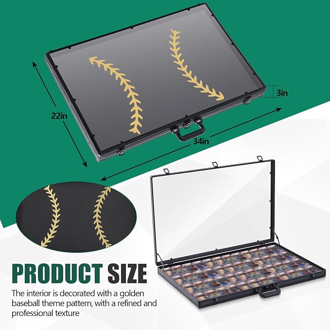 Trade Show Display Case Table Top Portable Aluminum Sports Card Display Case - Image 2