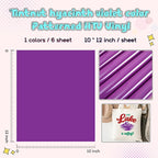 Tintnut Hyacinth Violet Heat Transfer Vinyl, easy cut & weed, stretch washable - Image 2