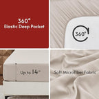 MUXHOMO 5 Pieces Twin Comforter Set, Reversible Bed in a Bag Twin Size - Image 7
