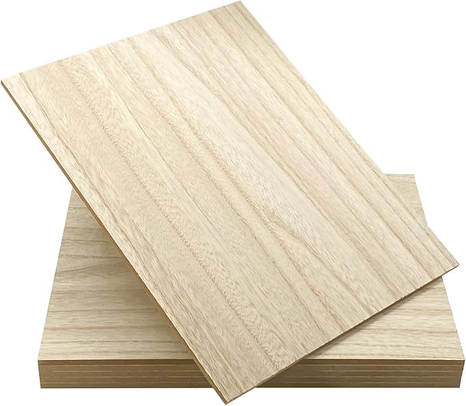 6 Pack MDF Wood Boards 11"x14"-1/4th inch Thick Wooden Planks, Double Sided by Cregugua