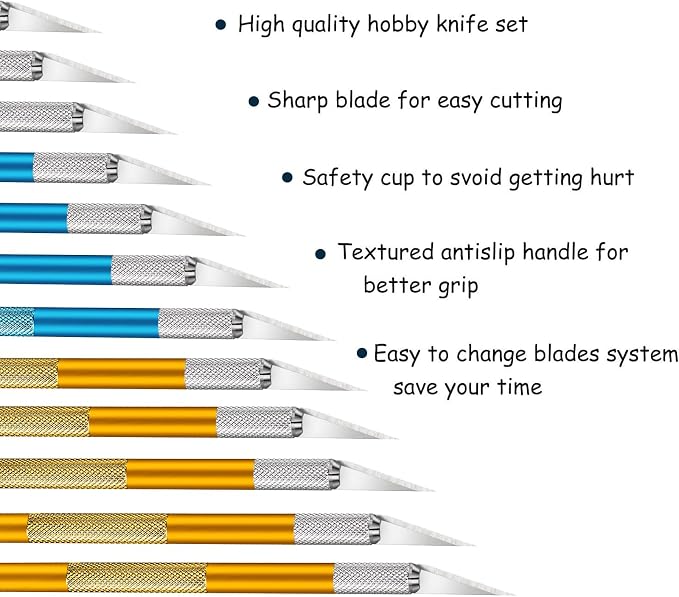 15 Pack Exacto Knife Set, Hobby Knife, Back to School Supplies Craft Knifes Kit - Image 3