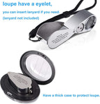 40X Metal Illuminated Jewelers Loop Magnifier Glass, Loupe Magnifier - Image 6