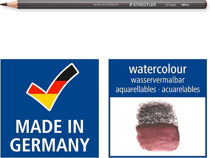 Staedtler Water-Soluble Tinted Graphite Pencils, Watercolor Artist Set - Image 6