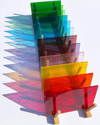 LITMIND 12 Sheets Transparent Stained Glass Pack – 6 x 4 Inch Assorted Colors - Image 3