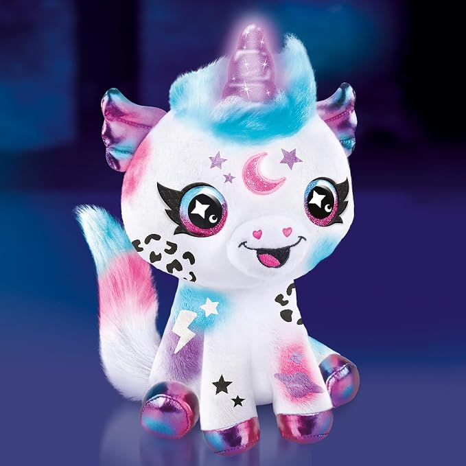 Canal Toys Airbrush Plush Cosmic Light Up Unicorn! Decorate, Repeat! Customize - Image 10