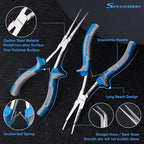SPEEDWOX 2PCS Long Reach Bent Needle Nose Pliers Set - Image 2