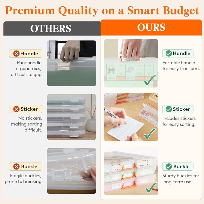 Lifewit 6 Pcs Board Game Storage Boxes, 12.2x10.6'' Paper Container - Image 3