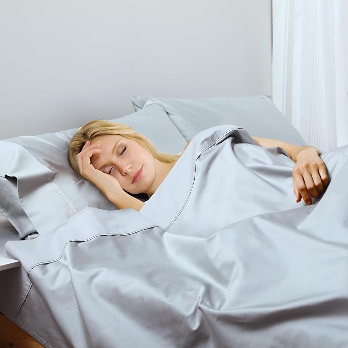 Cotton Full Flat Sheet Only, 600 Thread Count 100% Egyptian Cotton Top Sheet - Image 6
