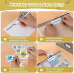 Board Game Organizer with 12pcs Zipper Bags and Writable Stickers, Storage with - Image 4
