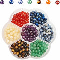 350pcs 4mm 7 Chakra Natural Stone Beads Crystal Bracelet Jewelry Making Kit | by GangGangHao