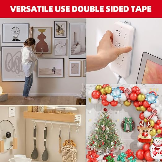 3M Double Sided Tape Heavy Duty 2in x 10ft, Heavy Duty Removable Mounting Tape - Image 7