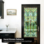 Faux Stained Glass Effect Transparent Window Film, Decorative Window Cling - Image 4