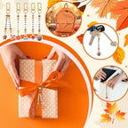 Tondiamo 2823 Pcs Thanksgiving Bead Keychain DIY Craft Making Kit Autumn Leaf - Image 4