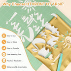 HTVRONT Gold HTV Roll Heat Transfer Vinyl - Image 3