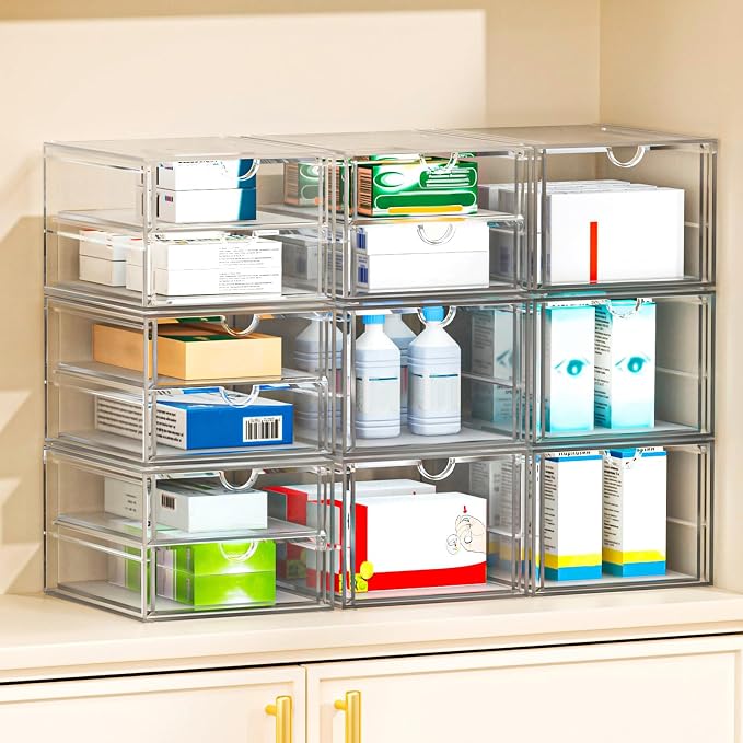 caktraie Versatile Acrylic Makeup Organizer, Drawer Organizer - Image 4