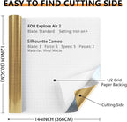 Brushed Gold Permanent Vinyl Roll 12" x 12FT - Image 2