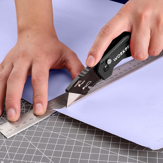 WORKPRO Folding Utility Knife, Box Cutter - Image 7