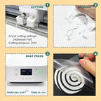 Iron on 12in X 10in 20pcs, HTV Heat Transfer Vinyl | HTV Easy to Cut & Weed - Image 4