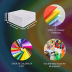 FabricLA Acrylic Felt Sheets for Crafts - Image 3