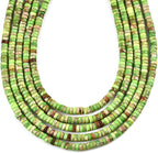 190pcs 4x2mm Green Natural Sea Sediment Imperial Jasper Heishi Disc Rondelle - Image 2