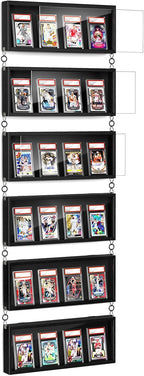 Emfogo Card Display Case, 6 Pack Trading Card Display Frame Wall Mount by Emfogo