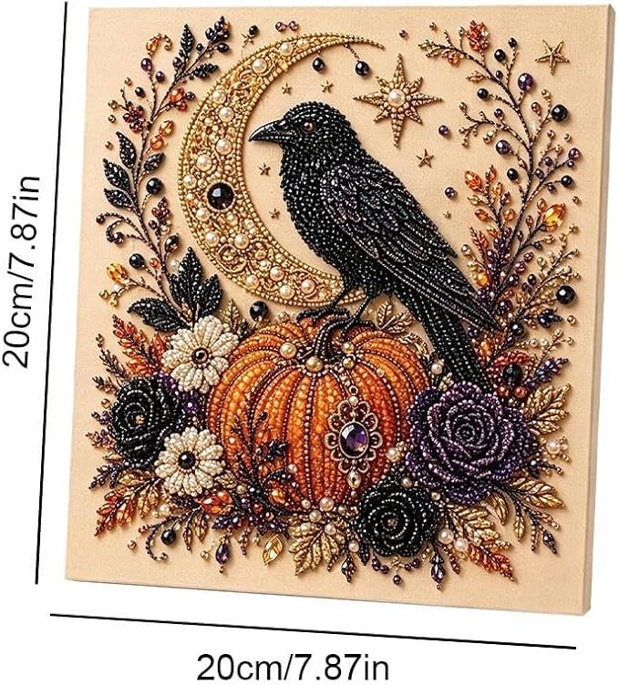 LuckyOkay Halloween Ghost Pearl Art DIY Kit, Spooky Cute 3D Diamond-Painting - Image 7