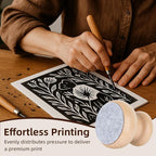 Falling in Art Wood Block Printing Baren, 2.5 Inches Baren Printmaking Tool - Image 4