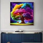 Colorful Tree Stamped Cross Stitch Kits - Image 6