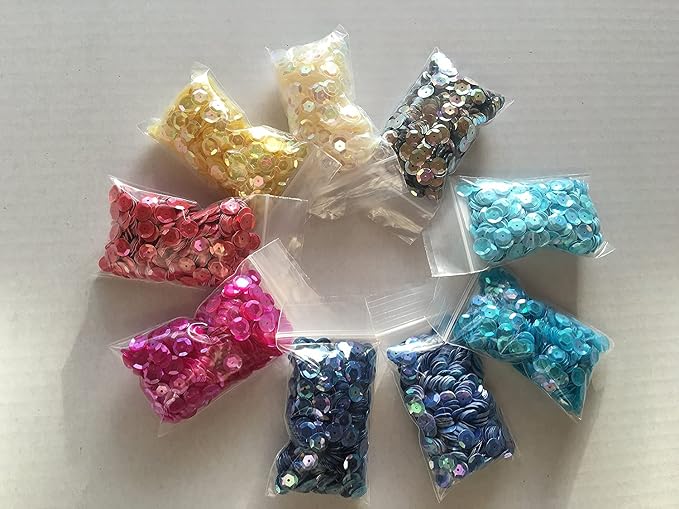 Sequins 8mm 800/Pkg Hot Pink- Red - Image 4