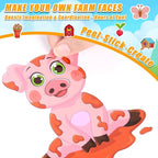 48 Sheets Create Funny Farm Animals Stickers, Make a Face Stickers - Image 6