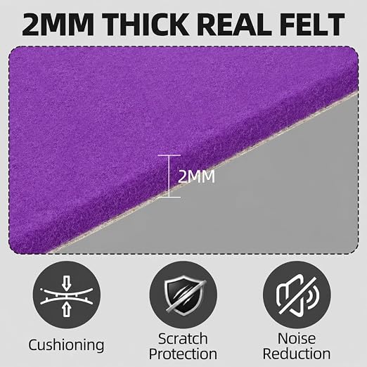 6PCS Large Self Adhesive Felt Sheet, 13.4"x10.8", 2mm Thick Stiff Felt Fabric - Image 3