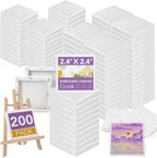 ESRICH Mini Canvases for Painting, Mini Canvas Bulk 200 Pack 2.4x2.4In by ESRICH