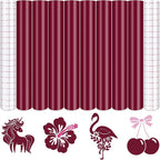 Tintnut Rouge Permanent Vinyl 8 Sheets 12''x10'' Adhesive Vinyl | Solid color by Tintnut