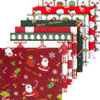 Aubliss 8pcs Fat Quarter Fabric Bundles Quilting Cotton Craft Fabric Pre-Cut - Image 4