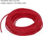uxcell PET Expandable Sleeving 25ft 1/8" Red Cable Management Sleeve Cord - Image 3